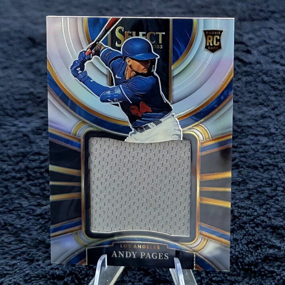 2023 Select Andy Pages RC Game Worn Swatch 30/199 Los Angeles Dodgers
